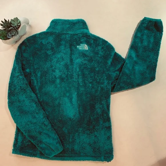 North Face Teal Zip-Up Fleece Women's Small - Picture 6 of 6